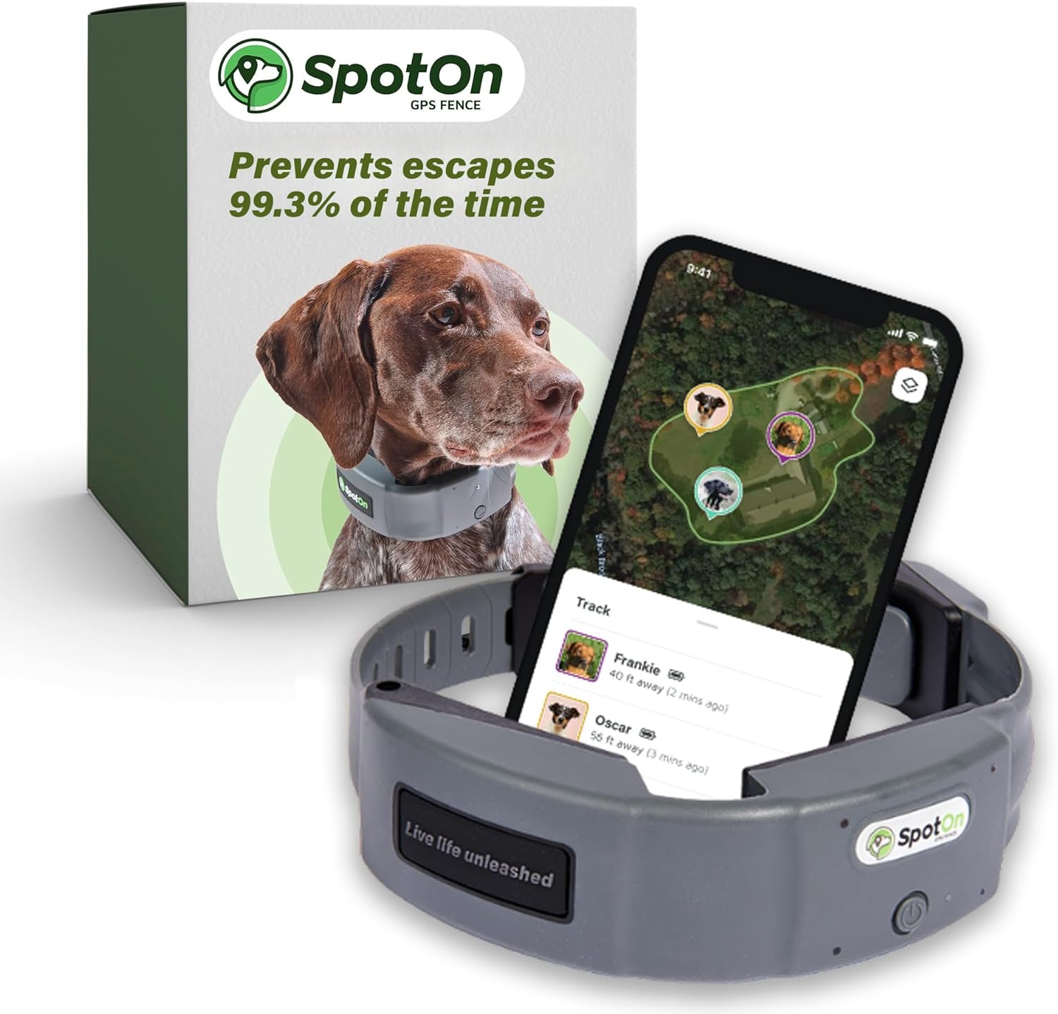 SpotOn GPS Dog Fence Collar for goldendoodle safety needs